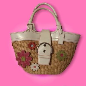 Vintage Coach Flower Basket Purse